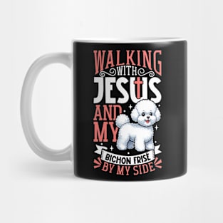 Jesus and dog - Bichon Frisé Mug